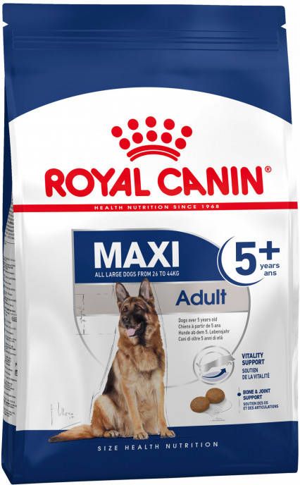 muur schoorsteen ziel Royal Canin Maxi Adult 5+ Dubbelpak 2 x 15 kg - Voorbeesjes.nl